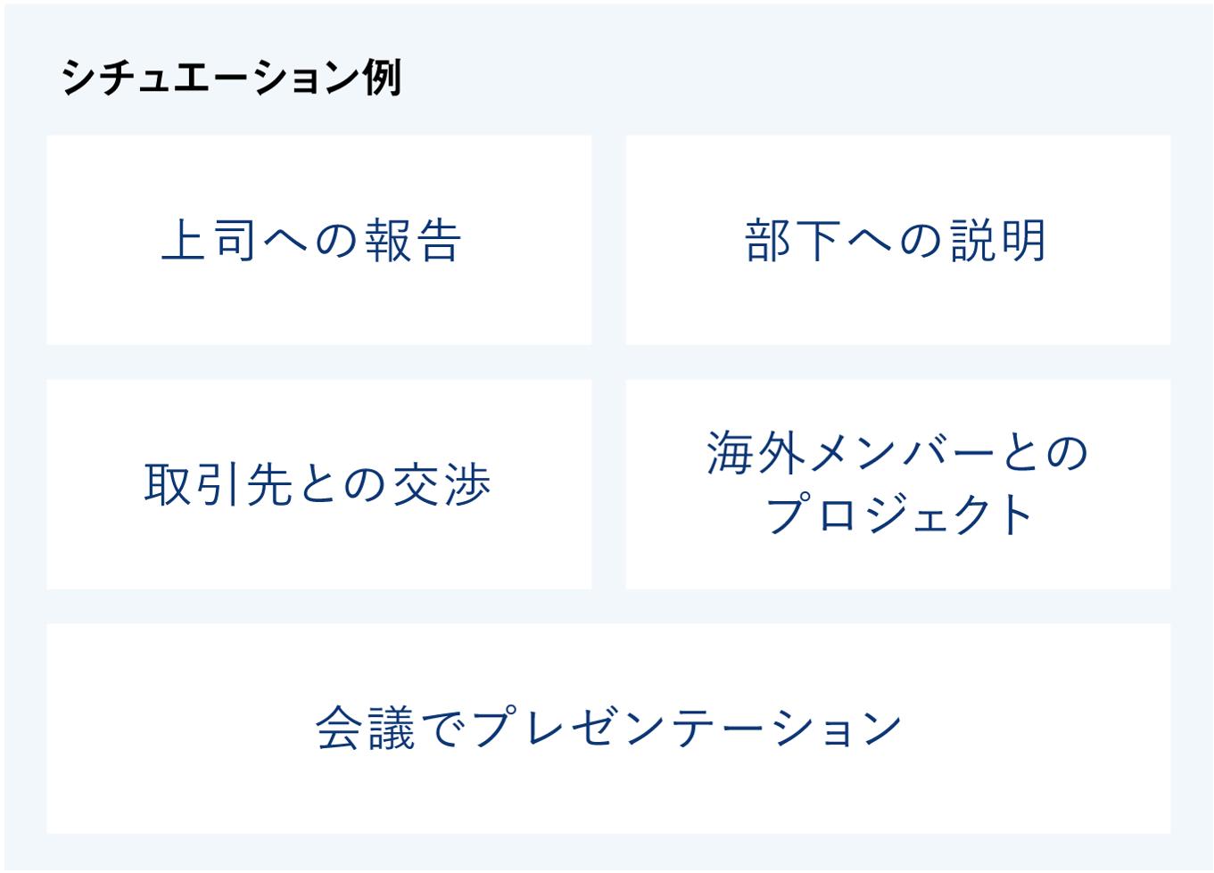 様々なシチュエーション